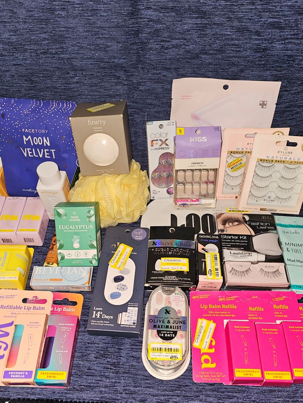 40 Piece Lot Of Lips, Face, Nails, And Body